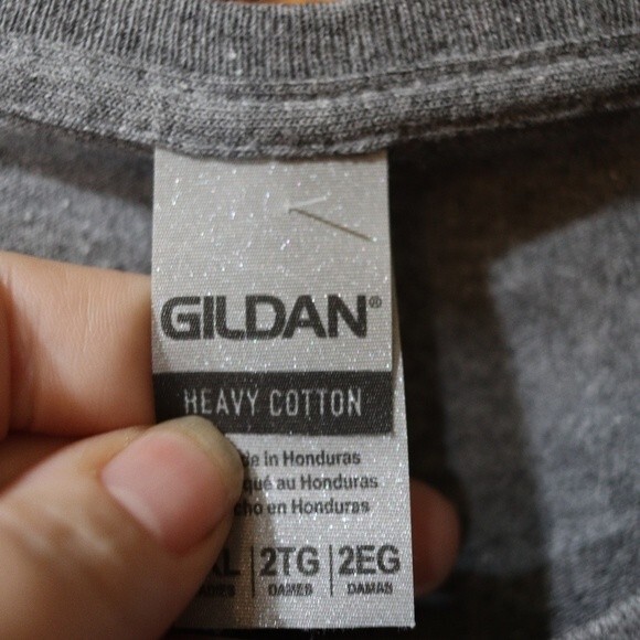 GILDAN Gray My Dog Makes Fetch Happen Floral Funny Y2k Mean Girls Joke Shirt 2X - Picture 8 of 9